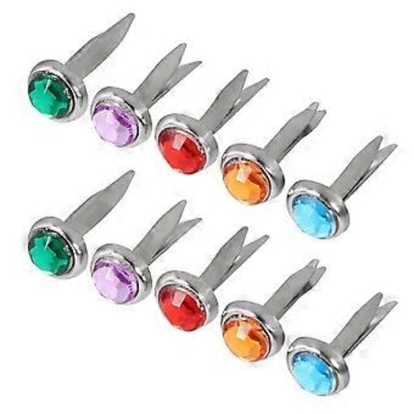 50 stk. Dekorative brads Scrapbooking Brads Håndlavede søm Søde DIY Brads DIY Tilbehør Assorteret farve