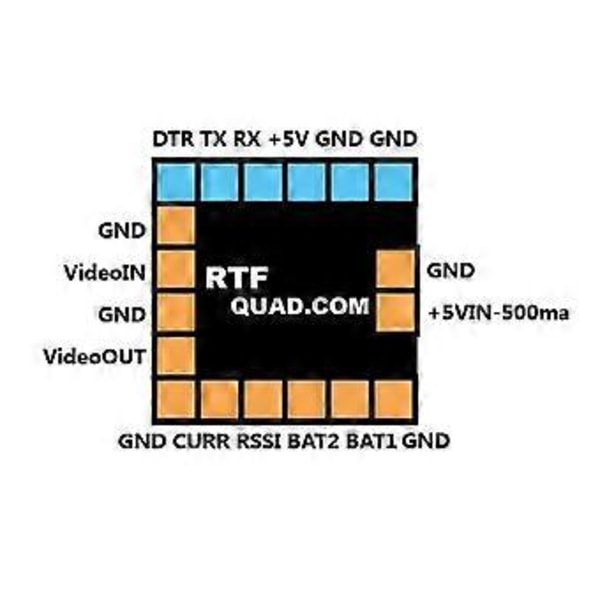 FPV Mini Micro-OSD Mini OSD SP Racing CC3D Naze32 F3 F4 lennonohjaimelle
