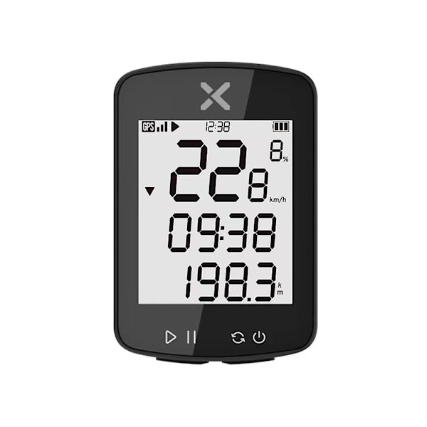GPS cykelcomputer, 40 timers batterilevetid, 2,2-tommers skærmunderstøttelse, racercykel, mountainbike speedometer, kilometertæller