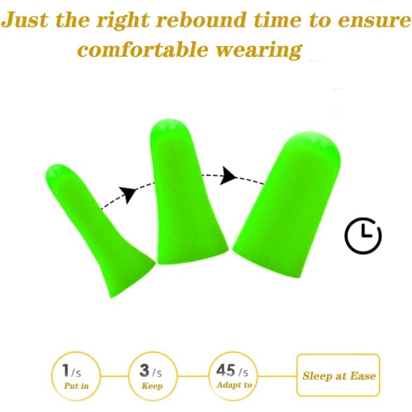 6 par ørepropper, ørepropper til at sove, bløde skumørepropper, støjreduktion