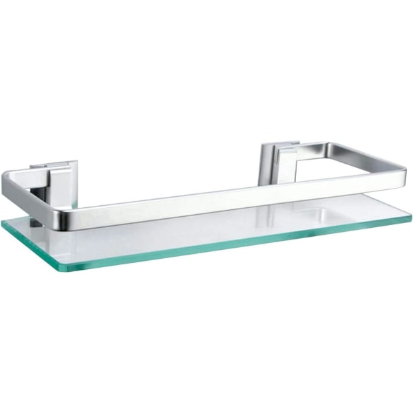Klar glas badeværelseshylde, badeværelseshylde, brusebad