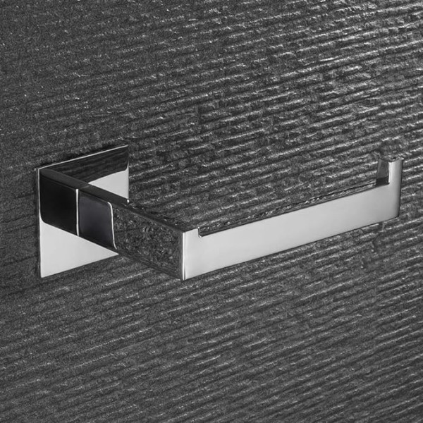 HomeT WC-paperiteline itseliimautuvalla ruostumattomalla WC-paperirullalla