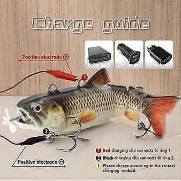 Luretron Elektrisk Fisk, Luretron Fisk Micro Leddelt Swimbaits 387