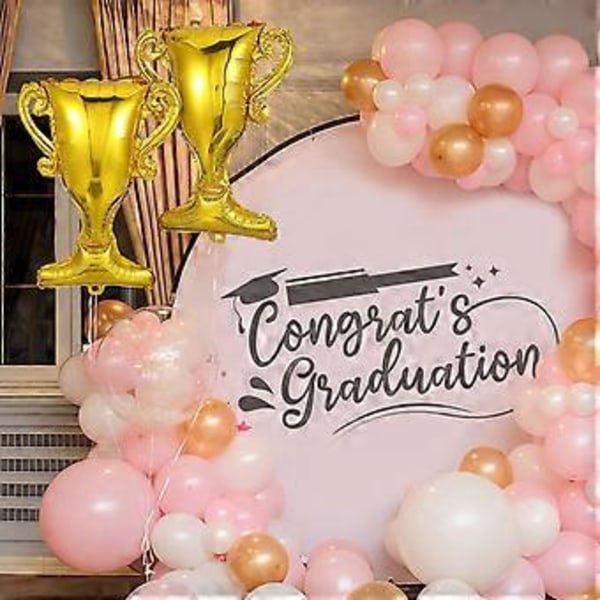 5 stk. Trofé Gradueringsdekorasjoner Gratulerer Ballonger Gradueringsfestutstyr 5pcs