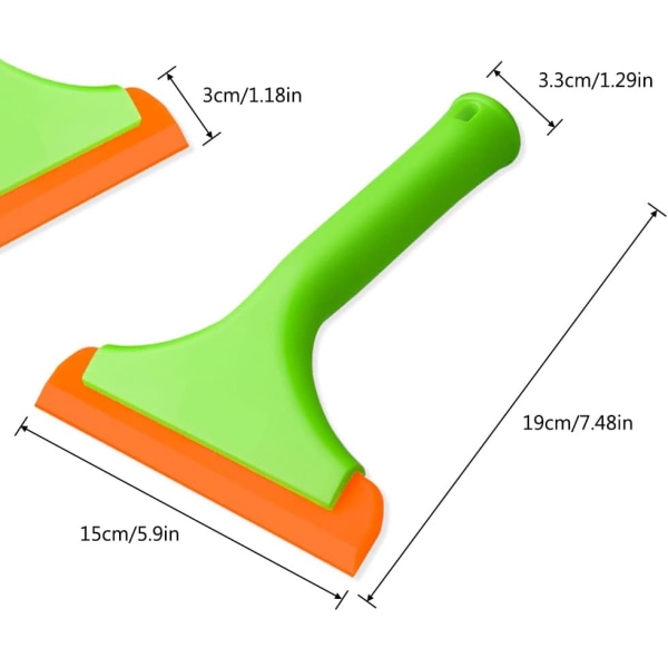 3 Pak Silicone Bilskrabber 15cm