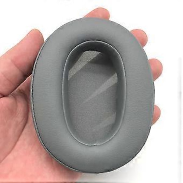 Öronkuddar i läder Svampöverdrag Öronkuddar för So-ny WH-XB900N Headset Reservdelar Mjuka att Bära Memory Foam Svart Black