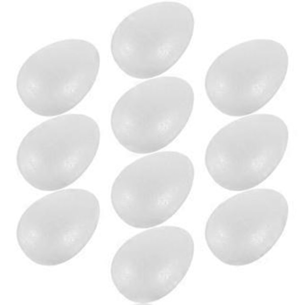 10 stk. Falske Skumegg Små Kunstige Egg Dekorative Simulerings-egg Påske Falske Egg Dekorasjoner