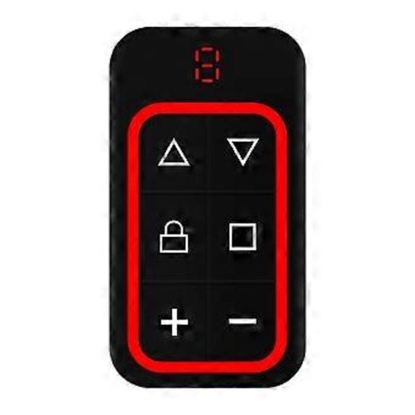 8-kanals multifrekvens fjärrkontroll för garageport 270-868MHZ RF Kopieringsfjärrkontroll identifierar automatiskt