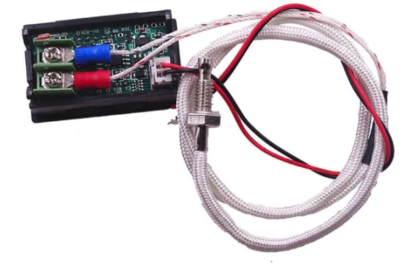 Rød K-type termoelement høy temperatur digitalt termometer Ind