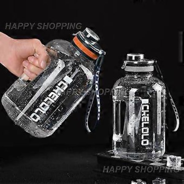 1600ml Tritan Urheilupullo Iso Kuntosalipullo BPA-vapaa 1 Gallonan Vesipullo