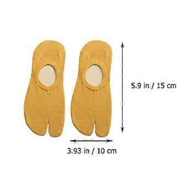 2 Par Sommer Split Toe Sokker To-tå Anti-skrid Sokker Unisex Fritidssokker