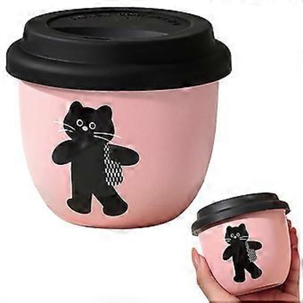 Sød Pink Keramisk Kaffekrus Hverdags Køkken Fødevaregodkendt Keramisk Kaffekop til Mænd Kvinder Kontorarbejde C
