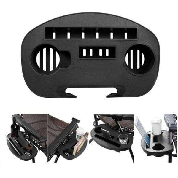 2 stk. Universal klips sidebord til Zero Gravity stol