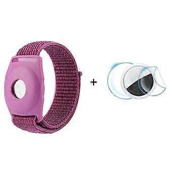Type H TPU-etui med løkke og nylonrem til Apple AirTag Bluetooth Tracker Style H