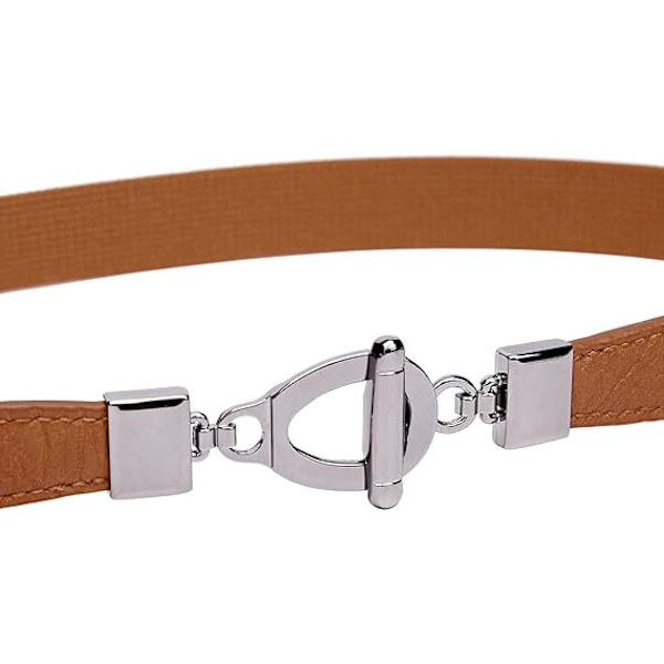 Dam 0.8\" Bred Smalt Elastiskt Midjebälte Stretch Cinch Bälte T