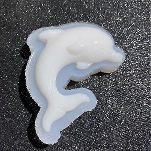 Krystall Epoxy Resin Form Delfin Anheng Støping Silikonform DIY Håndverk Smykkelaging Verktøy Klar