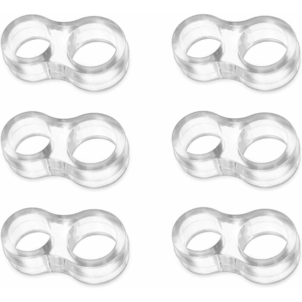 6-delt dørstopper for PVC-håndtak / liten silikon dørstopper