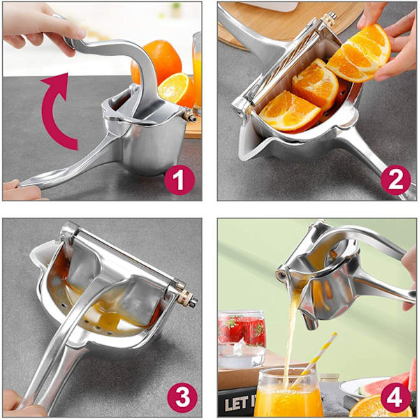 Kraftig manuell fruktjuicepress citron apelsinpress citrus