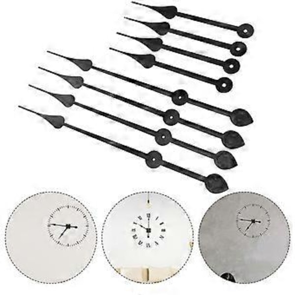 4 st Tysta Klockvisare Utbytbara Klockdelar Precision Quartz Klockvisare