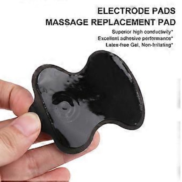 5 set Återanvändbara Tens Elektrodplattor Ersättning För Tens Maskin Massageapparat Självhäftande