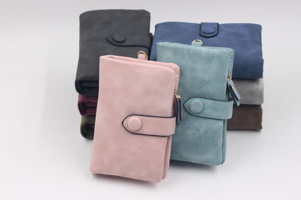 Frostet Lommebok Tri-Fold Multi-Kortholder - Brun