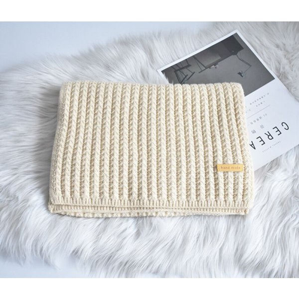 Ins Harajuku Wind Coarse Wool Knitted Scarf Women Winter Korean V