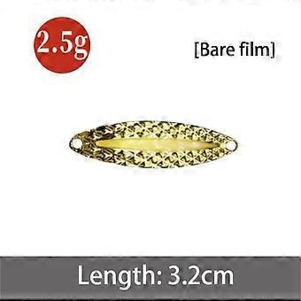 1kpl 2.5g 3.5g 5g Talvimetalli Hohtava Spinner Lusikka Viehe Basson Kalastus Wobblerit