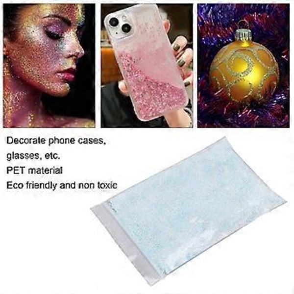 Kiiltävä sokeriefekti glitter DIY askartelu retro tyylikäs kynsipöly hiekka jauhe kynsitaidekoristelu 50g