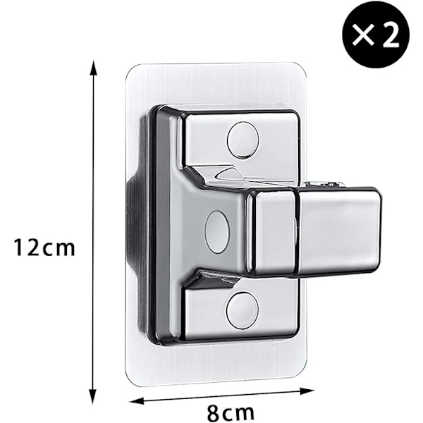 2 st No Drilling Duschhållare, No Drilling Duschhållare, Universal 360° Justerbar Duschhuvudhållare, Svängbar Handdusch Väggfäste (Silver, Vattentät)