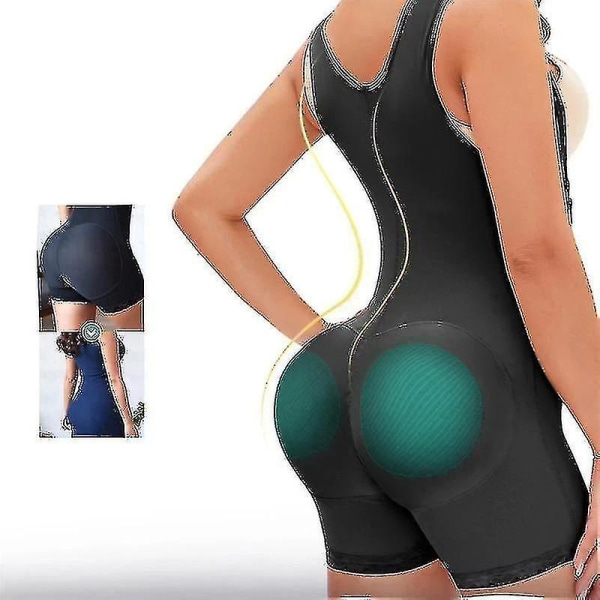 Helkroppsdräkt efter operation Gördel Waist trainer Slimming Shapewear.Black.S