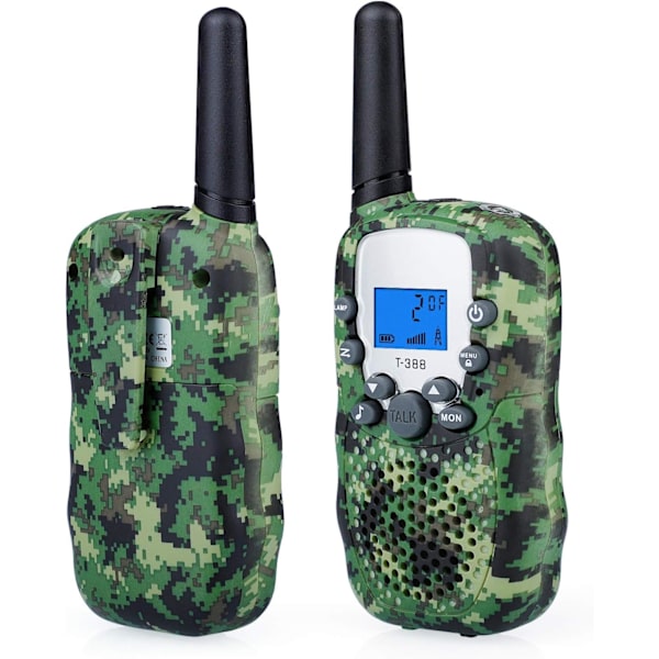 Blå Camouflage Walkie Talkie 3km Lang Rækkevidde, Udendørs Campingspil Bedste Gaver til Børn