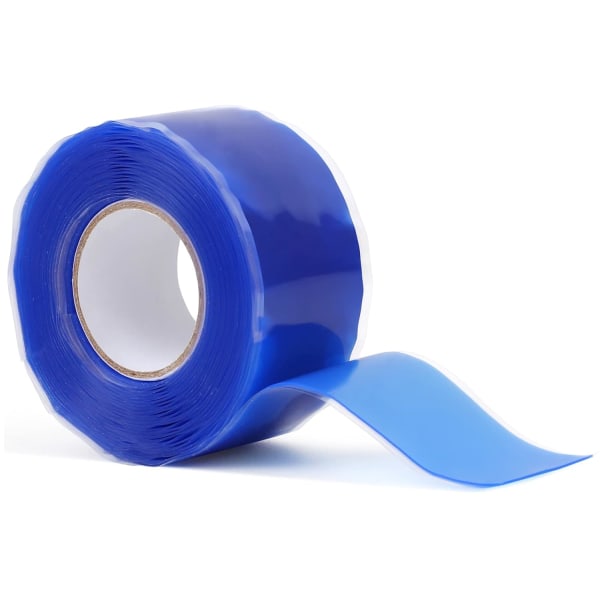 2-pack 1\"x5' Blå (0,5 mm tjock) Självhäftande Silikontejp