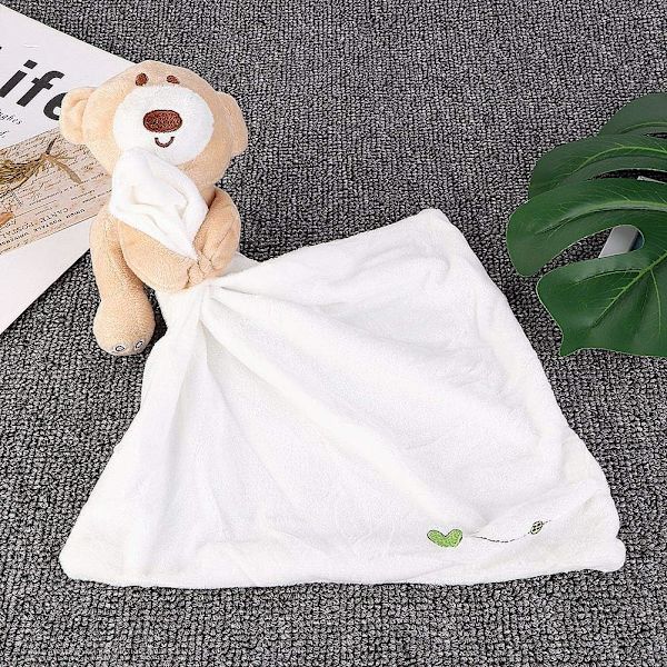Baby Toy Bear Handkerchief Plush Comforter Doll Toy Soothing Towe