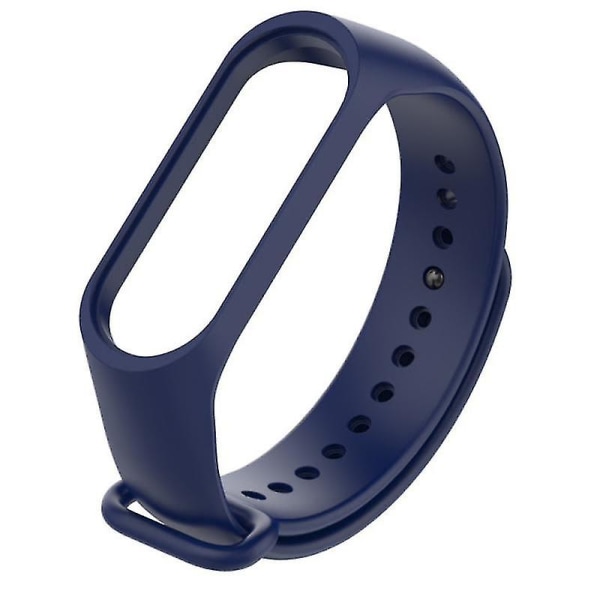 Smart armband kompatibel med Xiaomi Mi Band 3 4 silikonarmband armband handled. Marinblå.