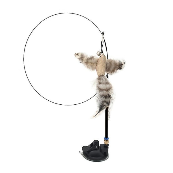 Kissojen lelu höyhenpuikko imukupilla Hauska Simulaatio Lintu Wit