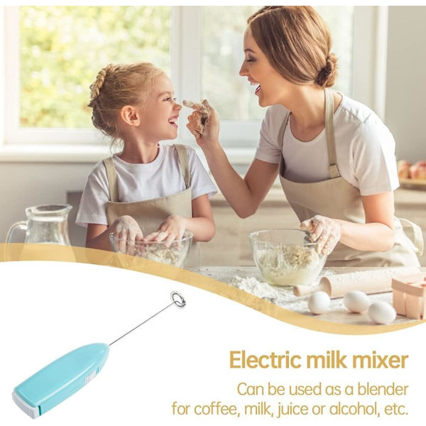 Blå og Attraktiv Melkeblander, Elektrisk Melkeskummer, Elektrisk