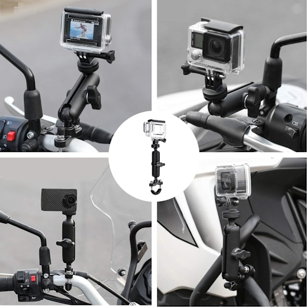 GoPro-kamera cykel-/motorcykelmontering, universel 360 graders session