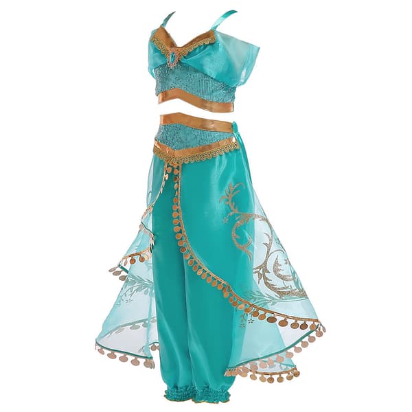 Prinsesse Jasmine Kostume til Piger - Sequin Prinsesse Kostume til