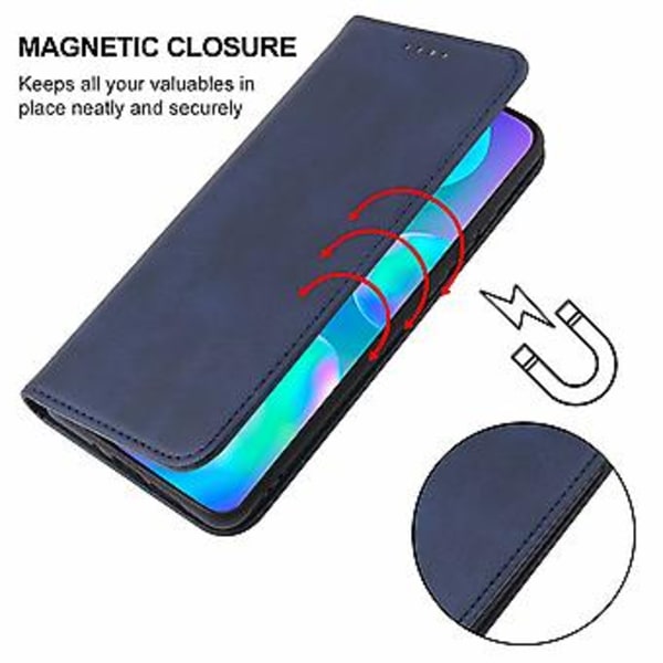 Nahkakotelo vivo Y3s 2021 -puhelimelle Blue