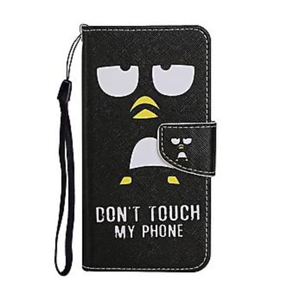 Farvet Tegne Etui til iPhone 12 Pro Max Penguin