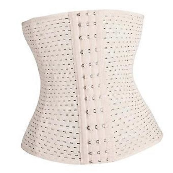 Åndbar talje-abdominal korset bælte Body Shaper Trainer XS(Beige S) Beige S