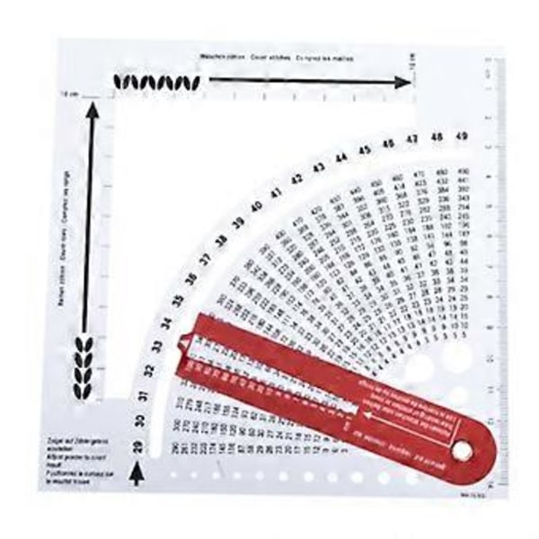 Stickmått Omvandlare Kalkylator CM/Tum Mätlinjal Vävverktyg Sömnad