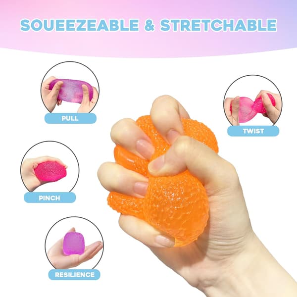 Dohsquishies Nee Candy Maltose Leksak, Super Solid Squeeze Ball, Stressavlastande Sensorisk Leksak, Orange Orange