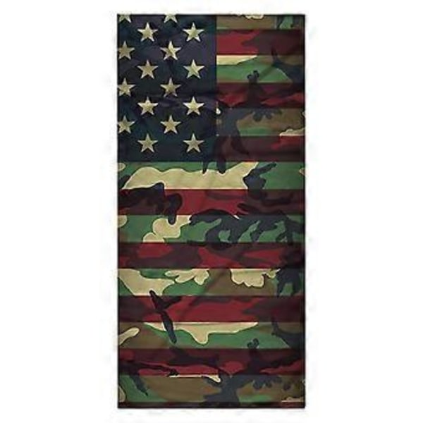 Strandhandduk Hud Flagga USA Badhandduk Mikrofibertyg Strandhandduk Ins Stil