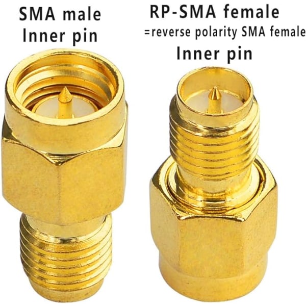 SMA WiFi -sovitin RP-SMA naaras - SMA uros koaksiaaliliitin RF