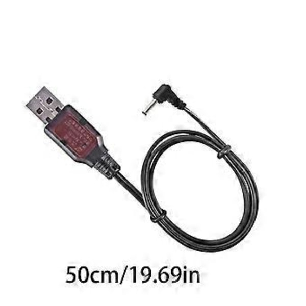 USB Laddningskabel Strömförsörjningssladd 3.6V Litiumbatterier Laddare Sladd med 3.5mm Kontakter för Leksaksbil Robot