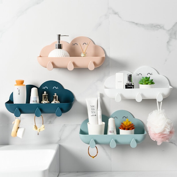 Kreativ Toilet Hylde Fri Stansning Lim Badeværelse Væghængt Til