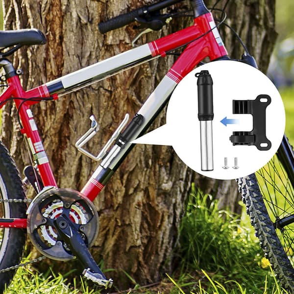 1 stk. Mini Cykelpumpe [140PSI], Sort Til MGM og Schrader, lig