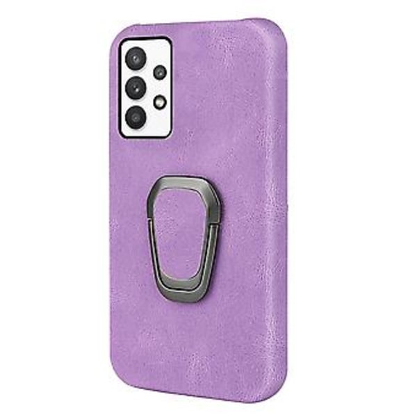 Ringhållare PU-telefonfodral för Samsung Galaxy A32 5G / M32 5G Purple