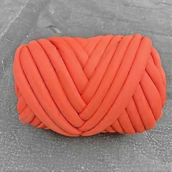 1000G Paksu Lankajumbo Putkimainen Lanka DIY Painolanka Käsineulonta Virkkaus Käsivarsi Neulottu Lanka Paksu Lanka Hattuihin Koreihin Lemmikkisänkyyn Kudonta Huivi Oranssi Orange
